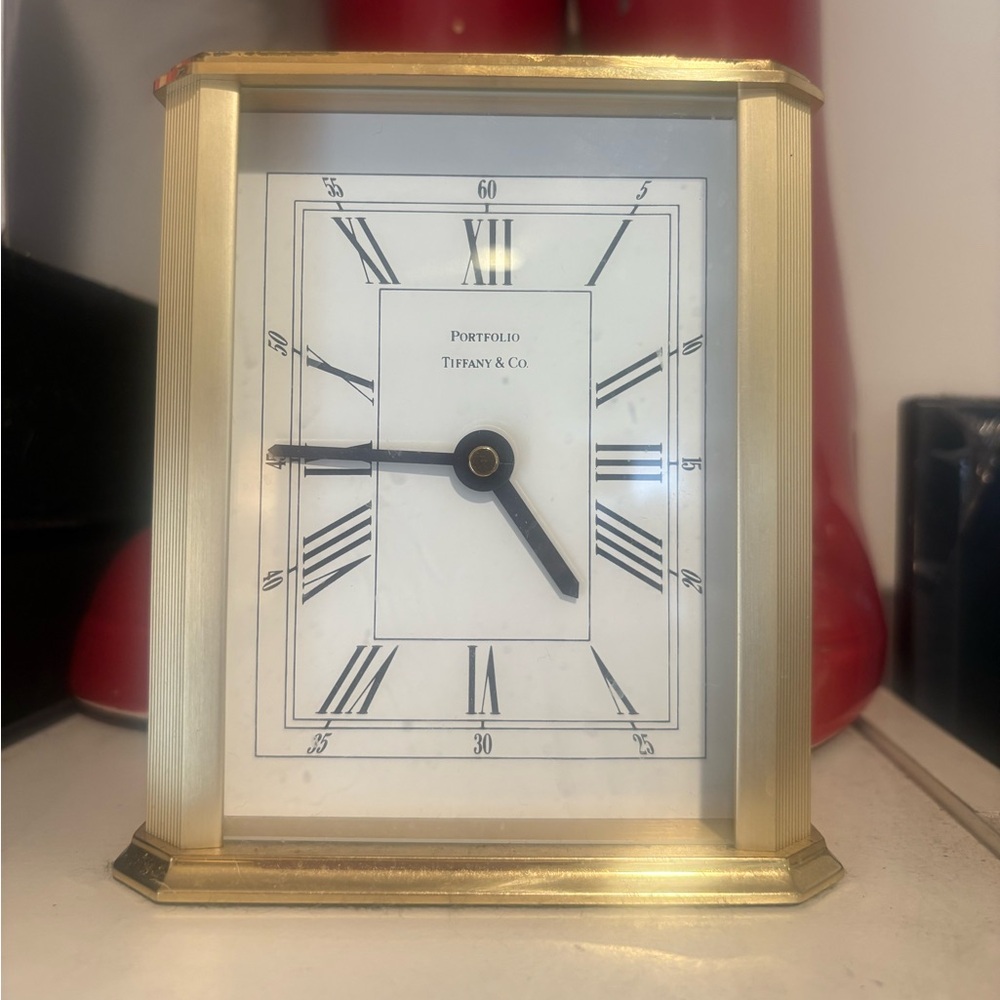 🏡 Tiffany & Co Brass Desk Clock